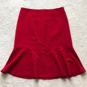 Jones Studio Red Mermaid Skirt